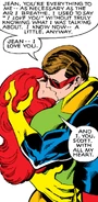 Disguised as Jean Grey, kissing Cyclops From X-Men #129