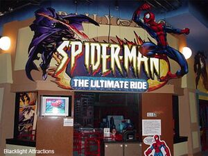 Spider-Man: The Ultimate Ride was a dark ride, where riders would fire at numerous villains throughout the city, thwarting their plans.