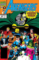 Avengers #332 "The Many Faces of Doom" Release date: March 19, 1991 Cover date: May, 1991