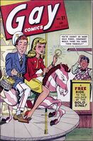 Gay Comics #21 "Tessie the Typist" Release date: July 31, 1945 Cover date: Fall, 1945