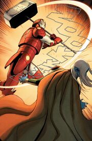 Stark Odinson (Warp World) (Earth-616) vs. Malekith (Warp World) (Earth-616) from Infinity Wars Iron Hammer Vol 1 2 001