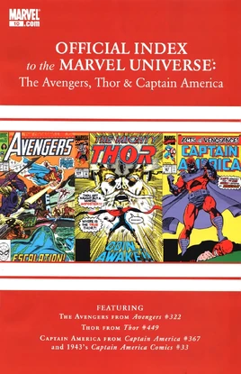 Avengers, Thor & Captain America Official Index to the Marvel Universe Vol 1 10