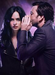 Jessica Jones (Earth-199999) and Kevin Thompson (Earth-199999) from Marvel's Jessica Jones Season 2 Promo 001.jpg