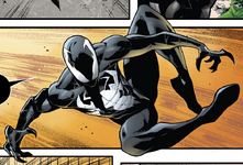 Peter Parker took back the symbiote from Eddie Brock (Earth-28242)