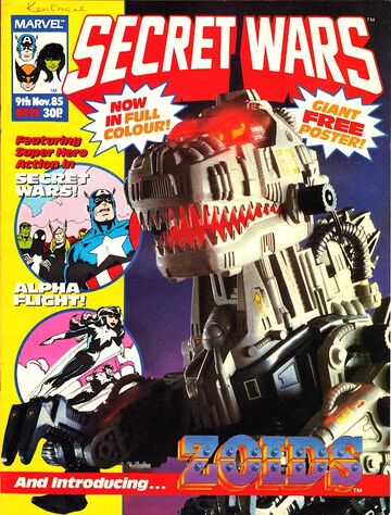 ゾイド関連【海外コミック（SECRET WARS）1985年11月9日19号】 360?cb=20130613175622