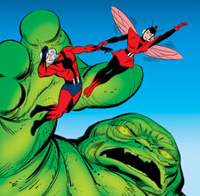 Janet Van Dyne (Earth-616), Henry Pym (Earth-616) and Pilai (Earth-616) from Tales to Astonish Vol 1 44 cover