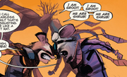 Rocket Raccoon (Earth-616), Groot (Earth-616), Pockets Possum (Earth-616) and Shrub (Earth-616) from Rocket Raccoon and Groot Vol 1 3 001