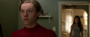 メイおばさんに自分がスパイダーマンだと知られるパーカー