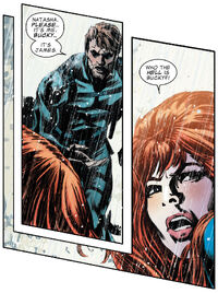 Natalia Romanova (Earth-616) and James Barnes (Earth-616) from Winter Soldier Vol 1 14 001