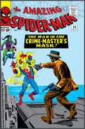 O Incrível Homem-Aranha #26 ""A Máscara do Mestre do Crime!"" (Julho de 1965) (Primeira aparição do Mestre do Crime)