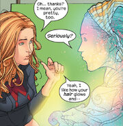 Karolina Dean (Earth-616) and Julie Power (Earth-616) from Runaways Vol 2 3 002.jpg