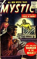 Mystic #44 "Man from the Saucer!" Release date: October 22, 1955 Cover date: February, 1956