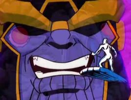 Norrin Radd (Earth-634962) and Thanos (Earth-634962) from Silver Surfer (animated series) Season 1 13