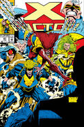 %ARGS%=§ Title = X-Factor § Image = X-Factor Vol 1 87.jpg § Volume = 1 § Issue = 87 § Month = 2 § Year = 1993 § ReleaseDate = 12-15-1992 § Publisher = Marvel Comics § Indicia Publisher = § Brand/Imprint = § Country = USA § OriginalPrice = $1.25 § Pages = § PreviousIssue = {c§X-Factor Vol 1 86} § NextIssue = {c§X-Factor Vol 1 88} § Editor-in-Chief = Tom DeFalco § CoverArtist1 = Joe Quesada § CoverArtist2 = Al Milgrom § Writer1_1 = Peter David § Penciler1_1 = Joe Quesada § Inker1_1 = Al Milgrom § Colourist1_1 = Marie Javins § Letterer1_1 = Richard Starkings § Letterer1_2 = Steve Dutro § Editor1_1 = Kelly Corvese § Editor1_2 = Jaye Gardner § Editor1_3 = Bob Harras § Quotation = § Speaker = § StoryTitle1 = X-Aminations § Synopsis1 = The members of X-Factor undergo counseling with superhuman psychologist Doc Samson. Wolfsbane describes strange dreams she has had and admits her unrequited feelings for Havok. Samson notes her deference to authority figures and relates it to her abusive childhood guardian Reverend Craig. The mention of Craig enrages her, and she storms out. Quicksilver explains that his irritable temperament is due to perceiving the world at superhuman speed and how slow everyone else is in comparison. Polaris is standoffish, insecure about her physique, and scarred by her experiences of being possessed. Strong Guy recalls his youth as a class clown and his powers first manifesting when some kids beat him up. His arm swelled up to its current size and then he got hit by a bus, distorting his body further. He absorbs kinetic energy, but he must discharge it immediately or else parts of his body enlarge uncontrollably. In addition, he is in constant pain so he uses humor to deflect others’ pity. Multiple Man admits doing anything to get attention and avoid feeling alone. Havok is on edge, envious of his brother Cyclops, and insecure about his performance as a leader. Polaris returns, insists she feels great, and reveals her skimpy new costume. Val claims to know the team well, but her assessment of their personalities is all wrong. After Samson recommends she take awareness training, she storms out and is suddenly engulfed by a mass of sharp-toothed tentacles. Samson exits his office and finds only her shoe. § Appearing1 = Featured Characters: * {a§X-Factor (Government) (Earth-616)§X-Factor} ** {apn§Alexander Summers (Earth-616)§Havok§X-Force #18} ** {a§James Madrox (Earth-616)§Multiple Man} ** {apn§Lorna Dane (Earth-616)§Polaris§X-Force #18} ** {apn§Pietro Maximoff (Earth-616)§Quicksilver§X-Force #17} ** {a§Guido Carosella (Earth-616)§Strong Guy} {Flashalso} ** {apn§Rahne Sinclair (Earth-616)§Wolfsbane§X-Men Vol 2 16} Supporting Characters: * {a§Valerie Cooper (Earth-616)§Valerie Cooper} * {apn§Leonard Samson (Earth-616)§Doc Samson§Marvel Holiday Special #1992§Incredible Hulk #402} Adversaries: * unnamed creature {1st} Other Characters: * Maria Callasantos (Earth-616)§Feral {Dream} * Sheila McCann {1st} {Flashonly} Locations: * {a§Earth-616§Marvel Universe} ** {a§United States of America} Items: * Vehicles: * § Notes = * This issue is reprinted in: ** X-Factor Visionaries: Peter David vol. 4 trade paperback (2008); ** X-Men: Fatal Attractions hardcover (2012); ** Decades: Marvel in the 90s - The Mutant X-Plosion trade paperback (2019); ** X-Factor Epic Collection vol. 8: X-Aminations trade paperback (2019); ** X-Factor by Peter David Omnibus hardcover (2021). § Trivia = * Rahne's dream of "Rahne & Simpy" is a play on the 1990s U.S. television cartoon Wikipedia:Ren & Stimpy§''The Ren & Stimpy Show''. * Polaris was psychologically manipulated by Mesmero (Vincent) (Earth-616)§Mesmero in {c§X-Men Vol 1 49}-{c§X-Men Vol 1 52§52}, mind-controlled by Davan Shakari (Earth-616)§Eric the Red in {c§X-Men Vol 1 97}, possessed by Malice (Marauders) (Earth-616)§Malice from {c§Uncanny X-Men Vol 1 219} to {c§Uncanny X-Men Vol 1 249}, and mind-controlled by the Shadow King (Earth-616)§Shadow King from {c§Uncanny X-Men Vol 1 269} to {c§Uncanny X-Men Vol 1 280}. § Recommended = * {c§X-Factor Vol 3 #13} {X-Men RR} § Links = {X-Factor Links} * The Unofficial Handbook of Marvel Comics Creators - accessed on 11/7/2010 }}
