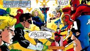 Avengers (Earth-616) vs the Justice League of America from Ulimited Access Vol 1 2