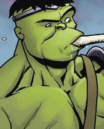 Minor Heroes attempted to stop Worldbreaker Hulk (Earth-71143)