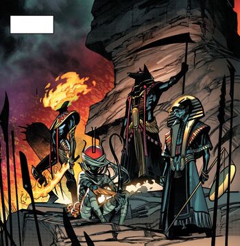 Image: https://static.wikia.nocookie.net/marveldatabase/images/8/8e/First_Horsemen_of_Apocalypse_%28Earth-616%29_from_X_of_Swords_Creation_Vol_1_1_001.jpg/revision/latest/scale-to-width-down/350?cb=20200925010826