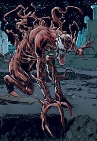 Cletus Kasady (Earth-616) and Carnage (Symbiote) (Earth-616) from Venom Vol 2 26 0001