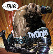 Being assaulted by the Blob From Uncanny X-Force #15