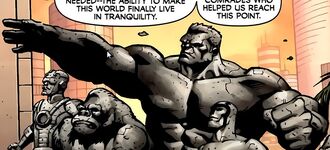 Red Hulk Intelligencia took over Earth (Earth-1064)