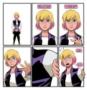 Reaching beyond the panel From Unbelievable Gwenpool #17