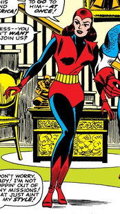 Janet Van Dyne (Earth-616) in her fifth Wasp costume from Avengers Vol 1 31 001