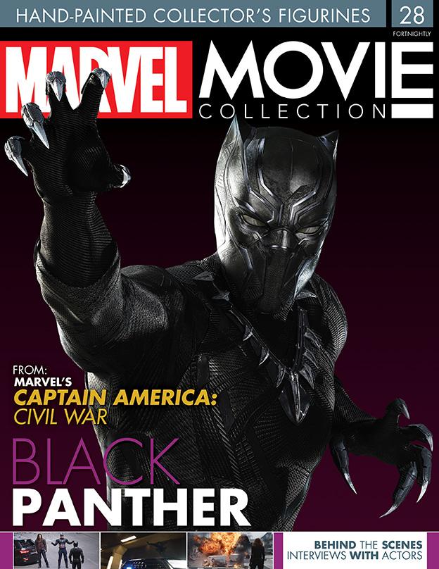 Capitan America Civil War MARVEL MOVIE COLLECTION #28 Black Panther FIGURINE IT 