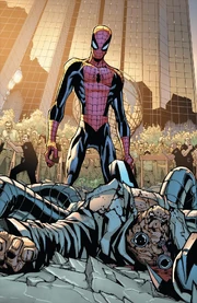 Otto Octavius (Earth-616) and Peter Parker (Earth-616) from Amazing Spider-Man Vol 2 700 0001