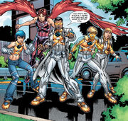 New Mutants Squad (Earth-616) and Joshua Guthrie (Earth-616) from New X-Men Vol 2 6 0001