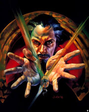 Stephen Strange (Earth-616) from Marvel Masterpieces (Trading Cards) 1996 001