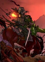 Bei-Ming Tian (Earth-616) vs. Genghis Khan (Earth-616) from Invincible Iron Man Annual Vol 1 1 001