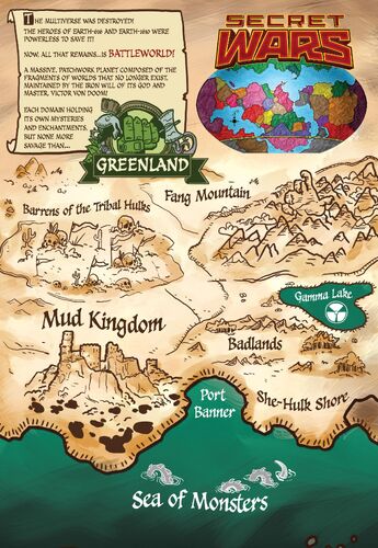 Greenland (Battleworld)'s Map from Planet Hulk Vol 1 1