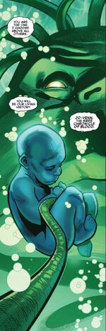 Jo-Venn (Earth-616) and Supreme Intelligence (Earth-616) from Fantastic Four Vol 6 21 001