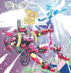 Iron Man fighting Motherboard