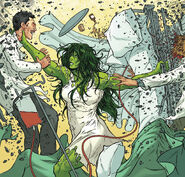 Destrozando el lugar DeImmortal She-Hulk #1