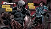 Kirika Yashida (Earth-295), James Howlett (Earth-616), and James Howlett (Earth-295) from Uncanny X-Force Vol 1 13 001.jpg