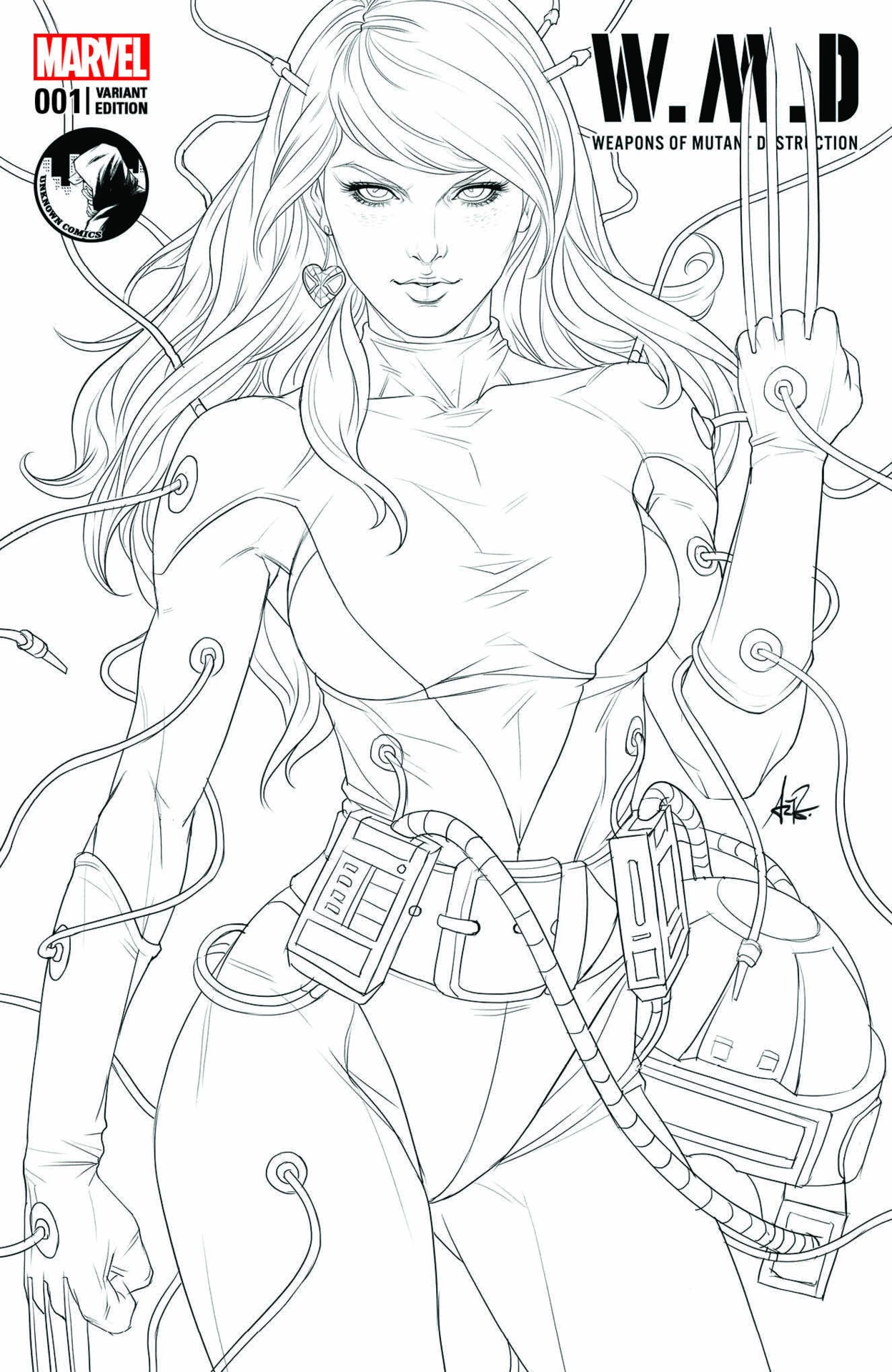 Heft (Unknown Comic Books Exclusive B/W line Variant)