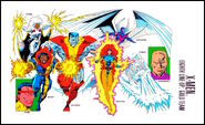 "Eighth Line-Up - Gold Team" From Official Handbook of the Marvel Universe: Master Edition Omnibus #1