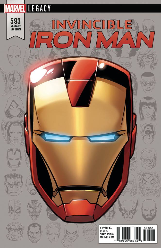 Invincible Iron Man #593 Trading Card Variant NM Marvel Comics 1st Print 2017 