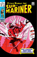 Sub-Mariner #11 "The Choice and the Challenge!" Release date: December 5, 1968 Cover date: March, 1969