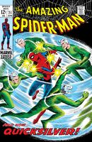 Amazing Spider-Man #71 "The Speedster and The Spider" Release date: January 9, 1969 Cover date: April, 1969