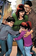 Mary Jane Watson (Earth-616) and Paul Rabin (Earth-23321) from Mary Jane & Black Cat Vol 1 5 001