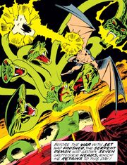 Set (Earth-616) and Atum (Earth-616) from Iron Man Annual Vol 1 10 001