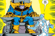 Thanos (Earth-616) and Norrin Radd (Earth-616) from Silver Surfer Vol 3 34 0001