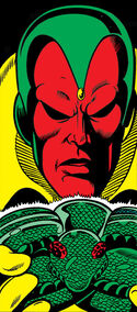 Vision (Earth-616) and Serpent Crown from Avengers Vol 1 148 001