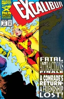 Excalibur Vol 1 71.jpg (1.08 MB) Excalibur #71 "Crossing Swords" Release date: September 21, 1993 Cover date: November, 1993