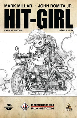 Hit-Girl Vol 1 1 Forbidden Planet Sketch Variant