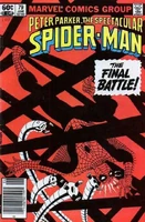 Peter Parker, The Spectacular Spider-Man #79 "The Final Battle" Release date: March 15, 1983 Cover date: June, 1983