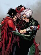 Hugging Wiccan and Speed From Avengers: The Children's Crusade #9