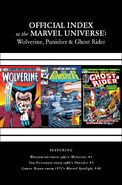 Wolverine, Punisher & Ghost Rider: Official Index to the Marvel Universe Vol 1 8 issues